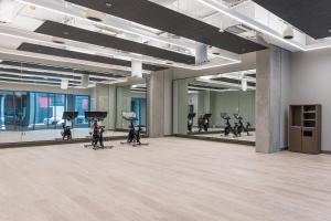 Fitness centrum a/nebo fitness zařízení v ubytování Shashi Hotel Mountain View Palo Alto