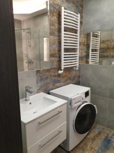 Koupelna v ubytování Apartament Szafran + 7 fotografií