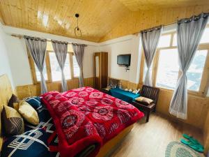 Postelja oz. postelje v sobi nastanitve La Voglia-Old Manali