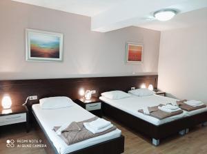 Postel nebo postele na pokoji v ubytování Hotel Orka