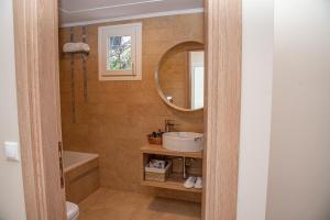 A bathroom at Kassiopi Luxury Suites