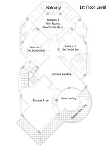 The floor plan of Villa Sharm Family Vacation