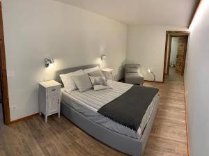 Postel nebo postele na pokoji v ubytování lo Miete di Nonni