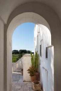 Balkón nebo terasa v ubytování Masseria Cimino