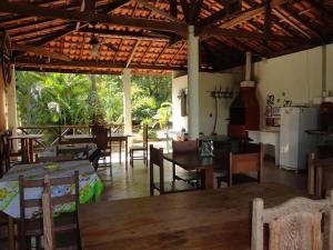 Restaurace v ubytování Pousada Dos Ypês