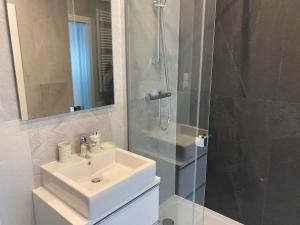 Koupelna v ubytování Apartament Krzysztofa Bochusa