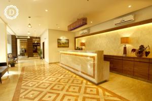 The lobby or reception area at Hotel Daani Continental
