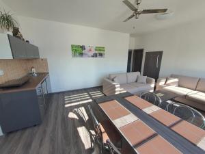 Posezení v ubytování Apartmá na Hané