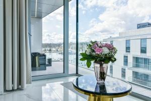 Balkon lub taras w obiekcie Apartament Faltom 20 Yacht Park Premium