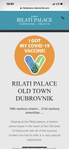 Certifikát, hodnocení, plakát nebo jiný dokument vystavený v ubytování Rilati Old town Palace 1