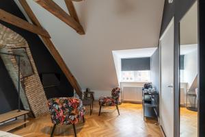 Posezení v ubytování Stadslogement Hoogend