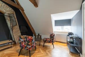 Posezení v ubytování Stadslogement Hoogend