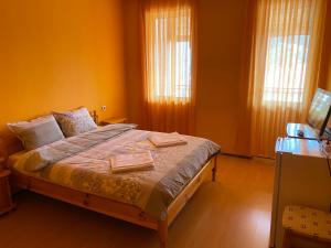 Postel nebo postele na pokoji v ubytování Hotel Chinara