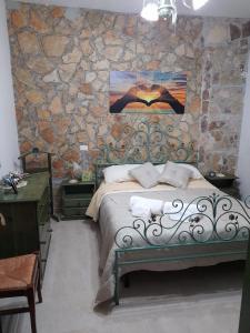 Katil atau katil-katil dalam bilik di Happy House Casa Vacanza