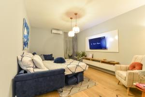 Televízia a/alebo spoločenská miestnosť v ubytovaní PIA Apartment
