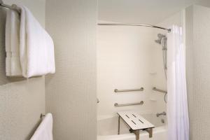 a white toilet sitting next to a white sink at Holiday Inn Express & Suites New Braunfels, an IHG Hotel in New Braunfels
