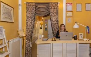 The lobby or reception area at Hotel Pisa Tower