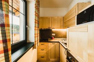 Kuchyň nebo kuchyňský kout v ubytování Apartmány Na Soutoku - Březník