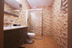 Koupelna v ubytování Hotel Jonapolis