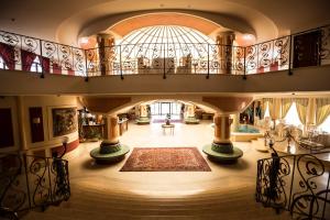 Uma área de estar em Parco dei Principi Hotel