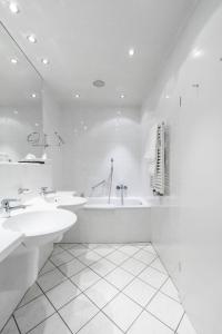Koupelna v ubytování Tante ALMA's Kölner Hotel