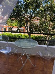 Balkón alebo terasa v ubytovaní Hotel Matalascañas