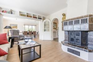 Kuchyň nebo kuchyňský kout v ubytování Landhaus Tinnumburg
