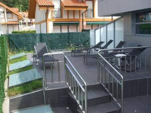 A balcony or terrace at La Traina