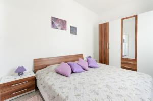 Postel nebo postele na pokoji v ubytování Apartments Ines