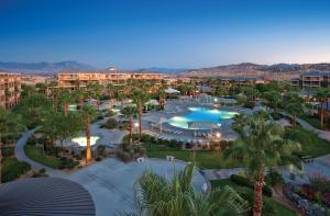 an aerial view of a resort with a swimming pool at WorldMark Indio in Indio