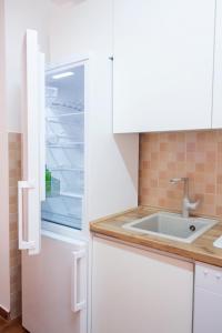 Virtuvė arba virtuvėlė apgyvendinimo įstaigoje Lux Family Apartment Vidanovic