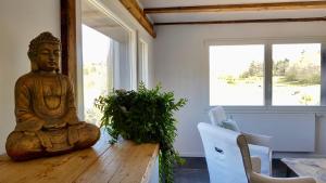 CŒUR VERT ökologisch mit viel Ambiente für Seelen-Wellness的休息区