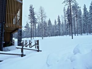 Levillas Tunturinlaita Apartments v zimě