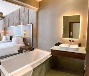 Koupelna v ubytování CHAU KHUONG HOTEL