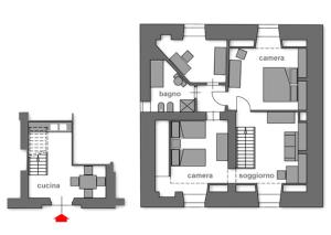 The floor plan of Agriturismo Le Macie