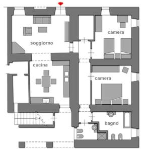 The floor plan of Agriturismo Le Macie