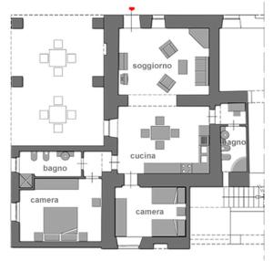 The floor plan of Agriturismo Le Macie