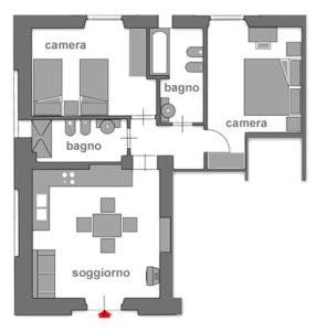 The floor plan of Agriturismo Le Macie