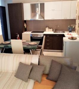 Kuchyň nebo kuchyňský kout v ubytování Corfu Town Family Apartment