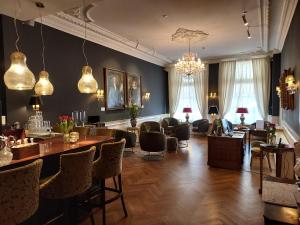 Posezení v ubytování Boutique Hotel Huys van Leyden