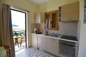 Kuchyň nebo kuchyňský kout v ubytování Zambia Apartments