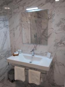 Koupelna v ubytování Hotel Cajeta
