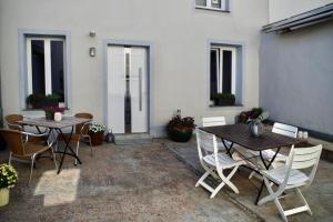 Ein Balkon oder eine Terrasse in der Unterkunft Wohnen am Ufer der Mosel in Trier