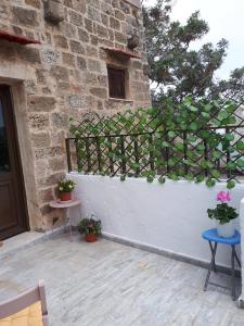 A balcony or terrace at Traditional Stone house