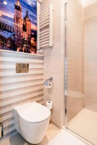Koupelna v ubytování Sky Hotel Kraków