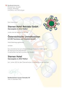 a brochure for the specimen hotel beehive exhibit at Sternen Hotel Wolfurt in Bregenz