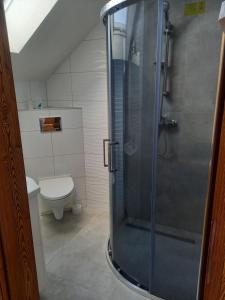 Kúpeľňa v ubytovaní Zagroda na Borach