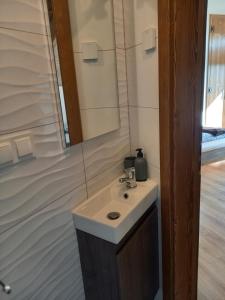 Kúpeľňa v ubytovaní Zagroda na Borach
