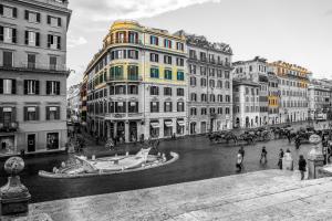 Miesto panorama iš svečių namų arba bendras vaizdas Romoje