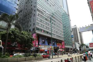 Nespecifikovaný výhled na destinaci Hongkong nebo výhled na město při pohledu z penzionu